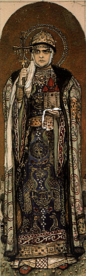 В.М. Васнецов (1848 1926 гг.). Княгиня Ольга. Эскиз.