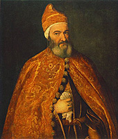 Тициан. Портрет венецианского дожа М. Тревизани. 1554. Собрание Музея изящных искусств, Будапешт