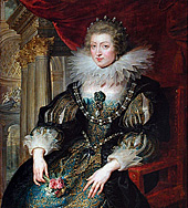 П. Рубенс (1577–1640 гг.). Портрет Анны испанской, королевы Франции. Собрание музея Прадо, Мадрид