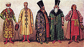 Одежда бояр XVI —XVII веков. [Брун]