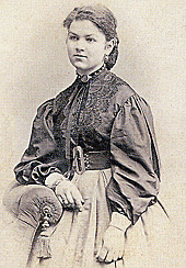 Девушка в блузке гарибальдийке. 1863 г. [Васильев А. с. 53]