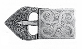 Костяная пряжка. Около 1100 г. Британский музей