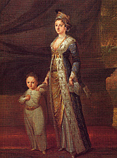 Дж.Б. Ванмур (1671‑1737 гг.). Портрет Мери Уортли Монтагю с сыном Эдвардом. Фрагмент. Около 1717 г. Национальная галерея портретов, Лондон.