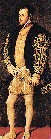 Тициан. Портрет Филиппа II. 1553 г. Собрание Национального музея, Неаполь