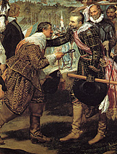Д. Веласкес (1599‑1660 гг.). Сдача Бреды. Фрагмент. Собрание музея Прадо, Мадрид