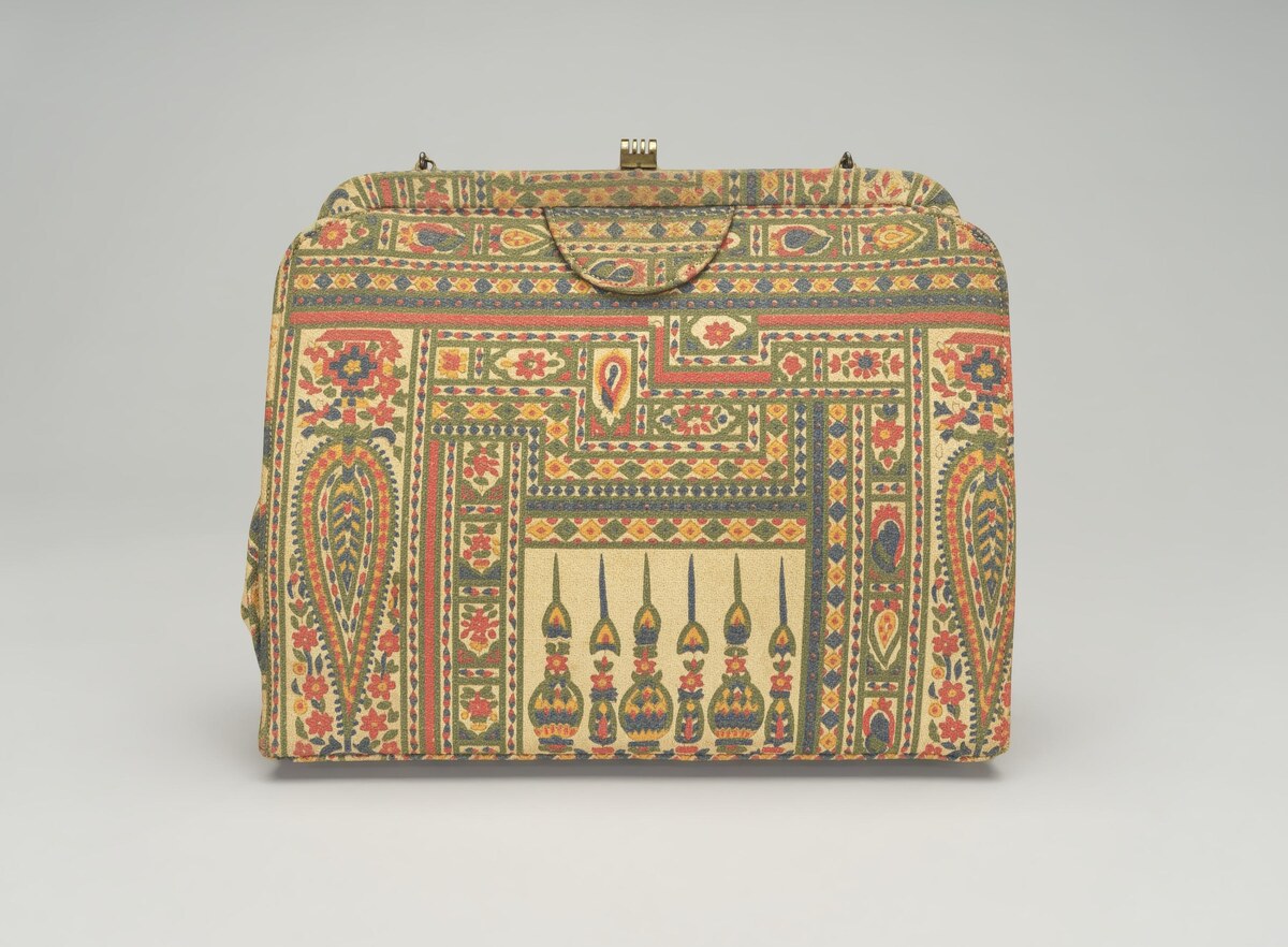Дамская сумка из ткани — смеси синтетики, афроамериканская культура, 1960-е — 1970-е