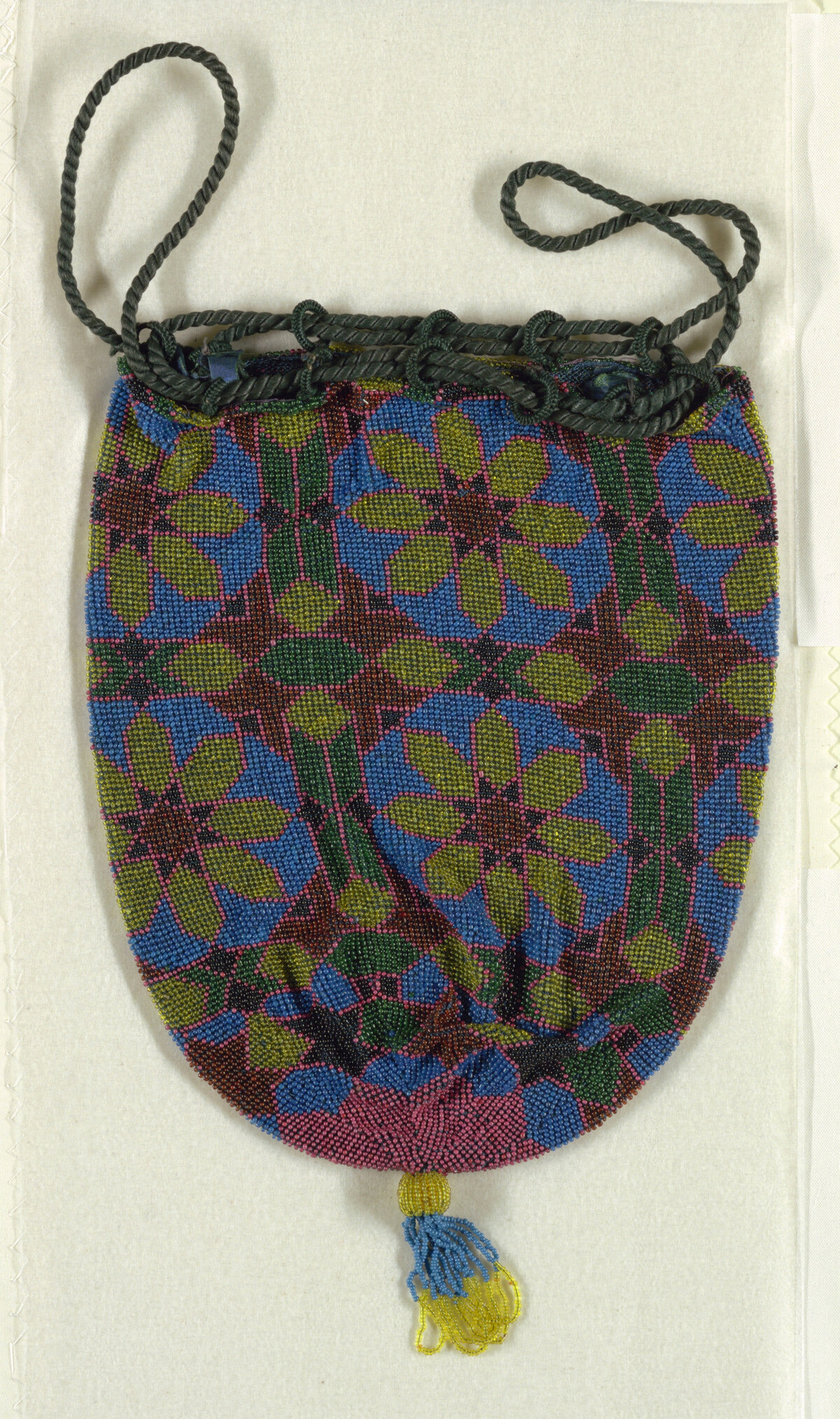 Бисерная сумка, Европа, 1860–1910