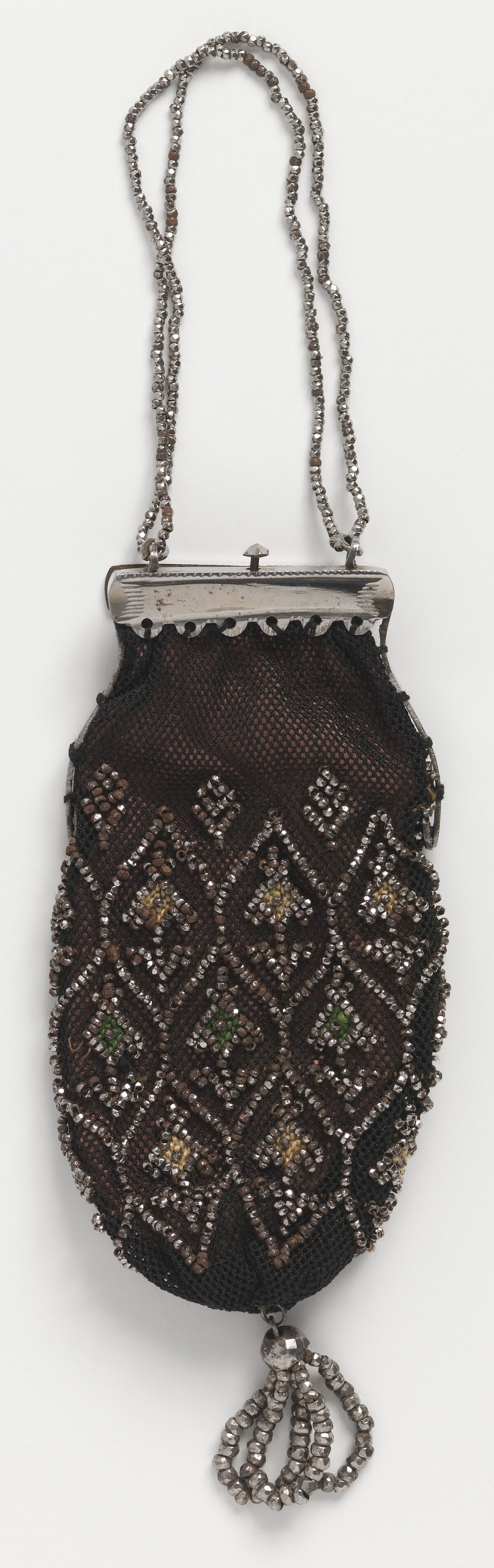 Кошелёк из тонкой чёрной сетки, Европа, 1830–1850