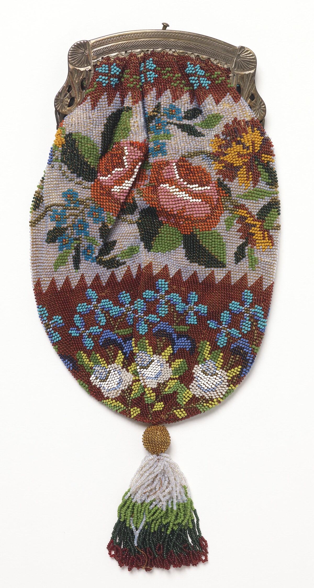 Бисерная сумка, США, XIX век (инв. 1945-54-27)