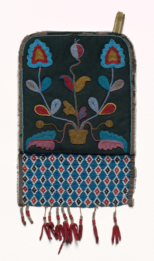 Бисерная сумка, 1850–1900