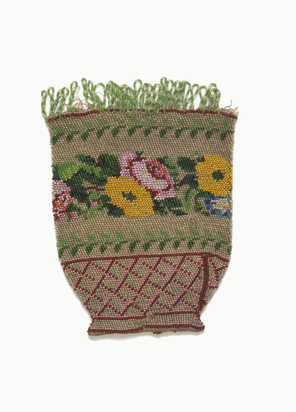 Бисерная сумка, США, середина XIX века (инв. 1944-57-14)